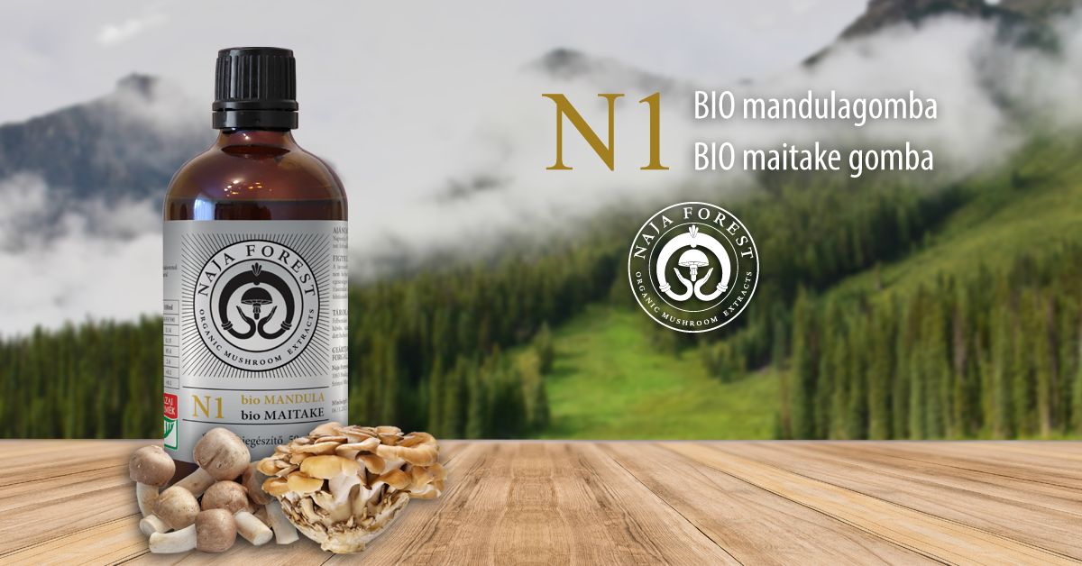 Naja Forest N1 bio Maitake, bio Mandula Étrend-kiegészítő