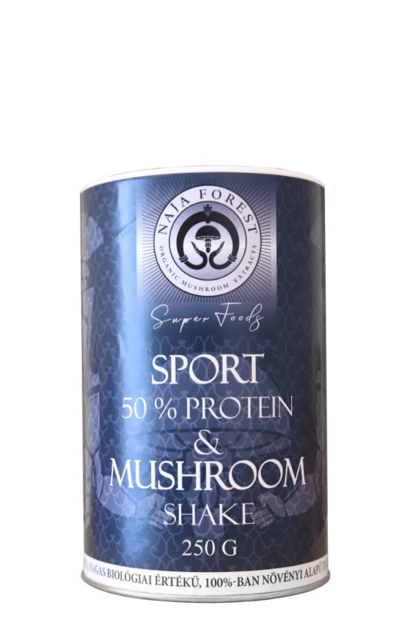 Bio Sport & Mushroom Shake, magas növényi fehérjetartalmú formula 250g