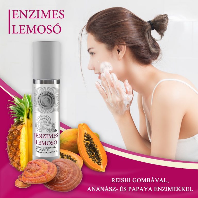 Naja Forest Enzimes Bőr Könnyítő Arclemosó Mandulagombával, Ananász- és Papaya Enzimekkel (50ml)