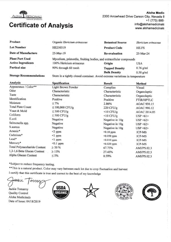 Naja Forest Kft. Bio Süngomba Certifikáció