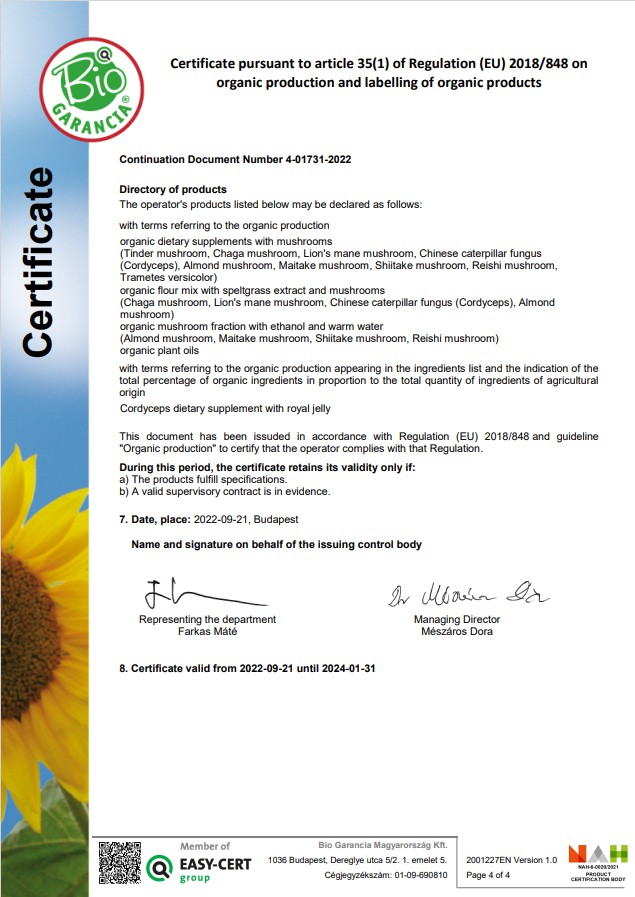 BIO Certificate
