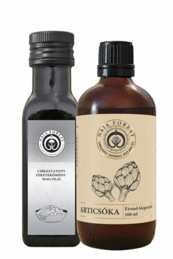 Egészséges máj és emésztőrendszer: Articsóka (100 ml) + Feketeköménymag olaj